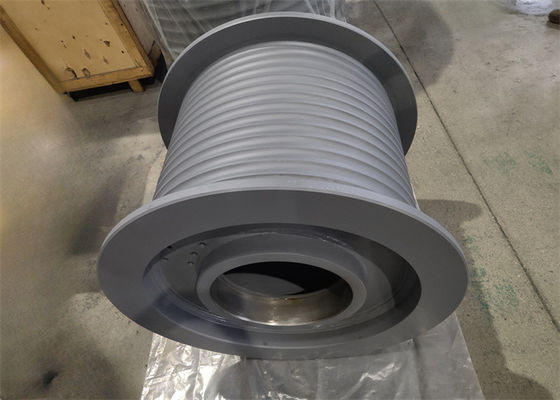 Steel Cable Winch Single Drum Lebus Grooves ISO9001 Certified