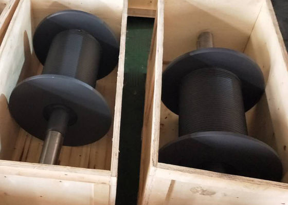 4 Layers 300kn Crane Winch Drum For Marine Equipment